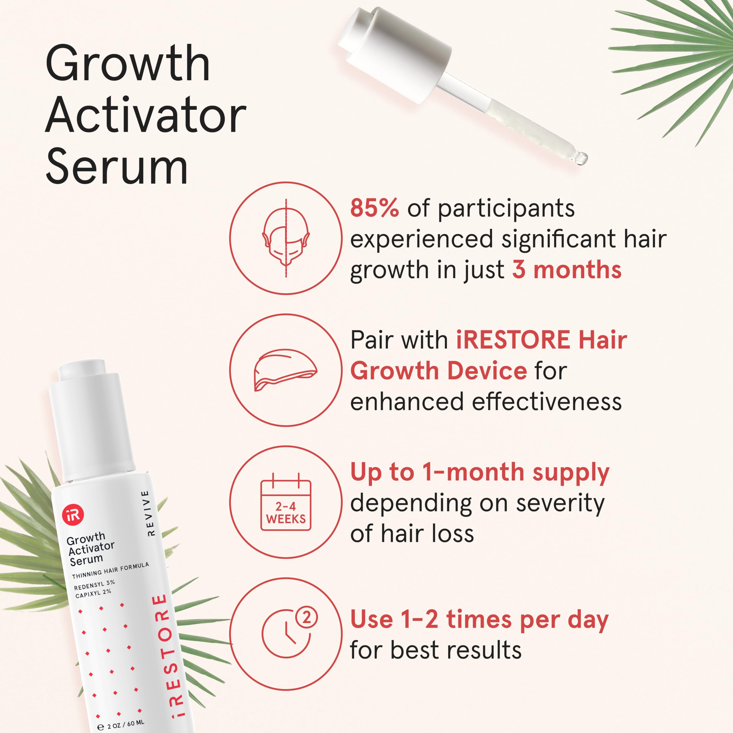 iRestore sérum DHT naturel: approche douce pour limiter le déclin capillaire.