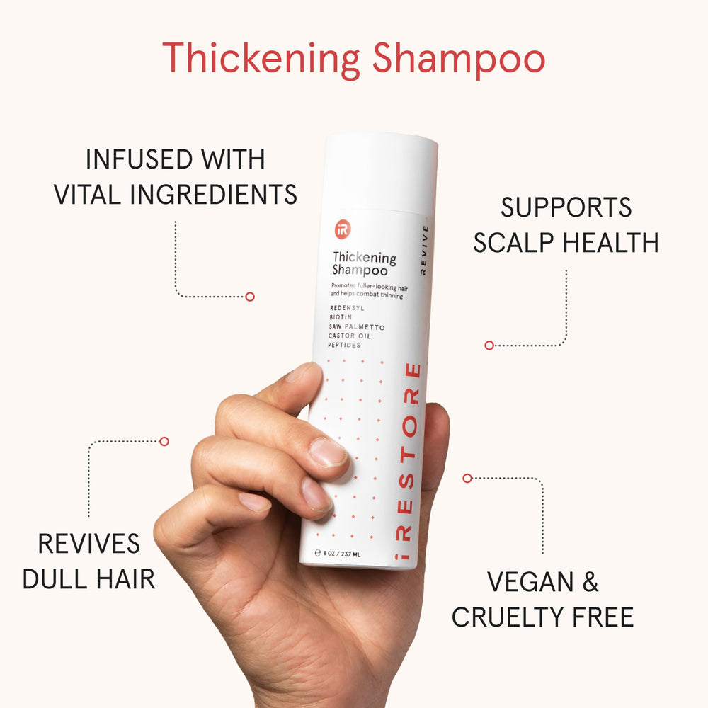 iRestore Shampoing volume-brillant: cheveux plus brillants et revitalises.