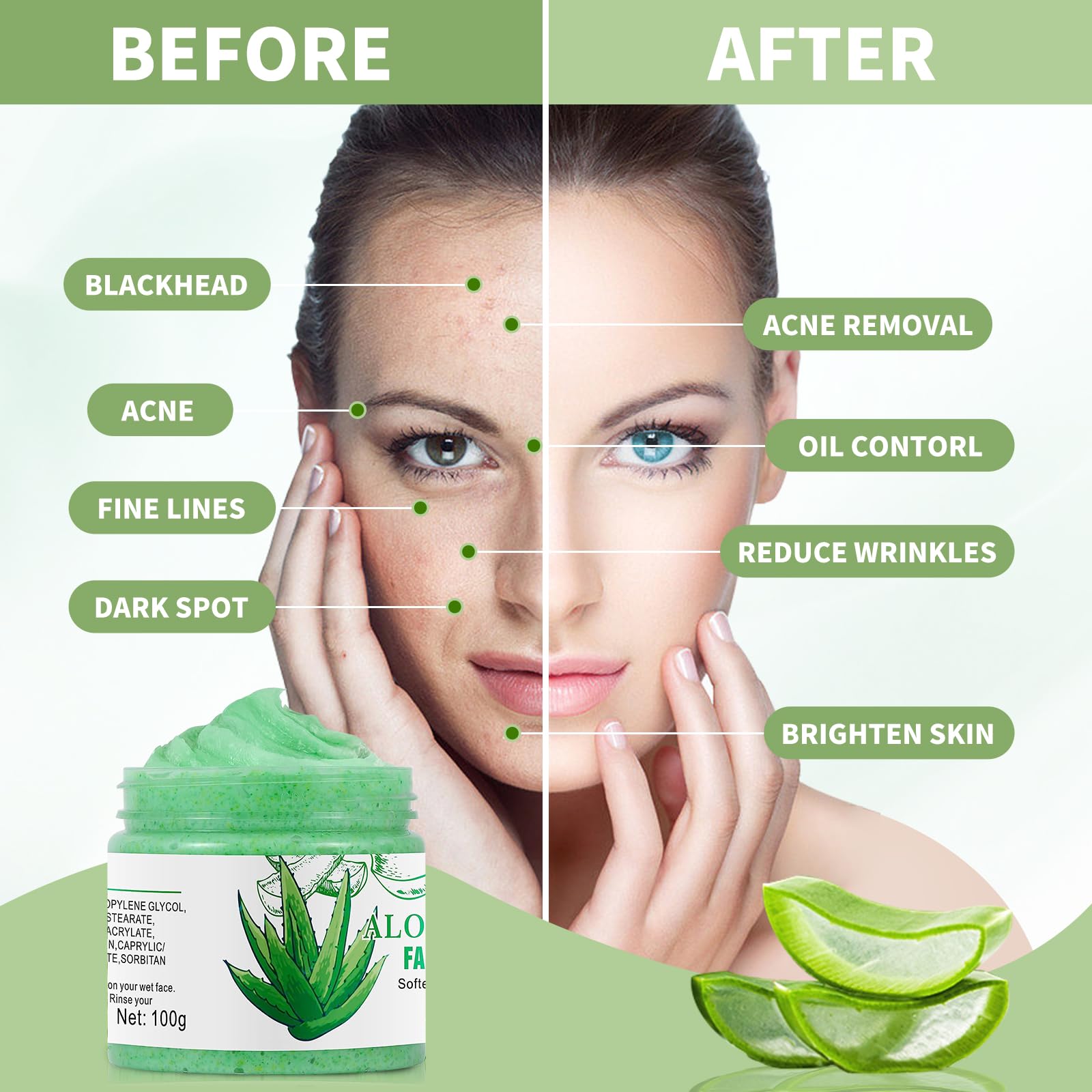 IREV Aloe Vera Scrub Pores – nettoyage en profondeur des pores pour une peau fraîche