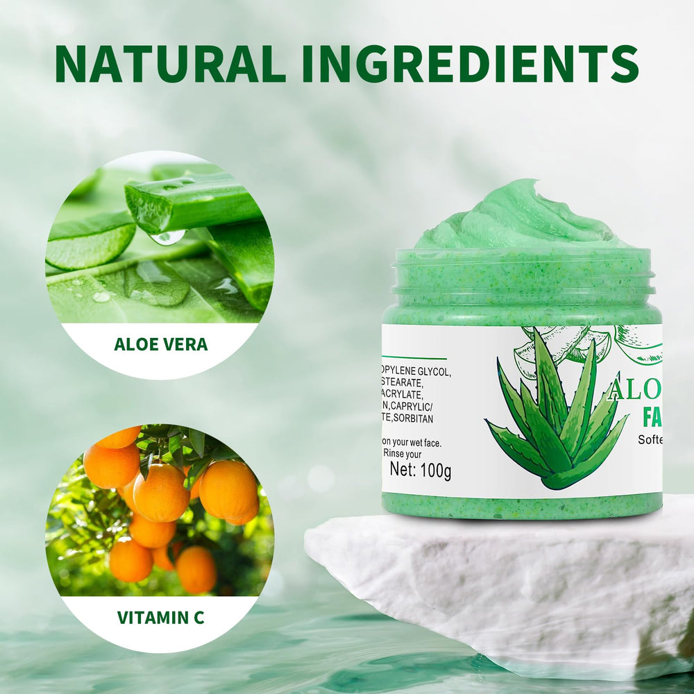 IREV Aloe Vera Scrub Texture cremeuse – texture onctueuse qui glisse facilement