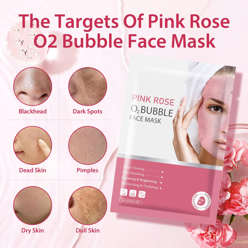 IREV bulles masque visage gros plan nettoyant en profondeur