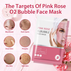 IREV bulles masque visage gros plan nettoyant en profondeur