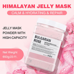 Application du masque gel IREV sur le visage pour une hydratation luxueuse