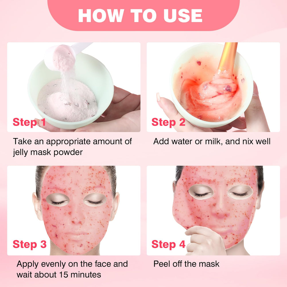 Routine soin à domicile avec le masque jelly IREV