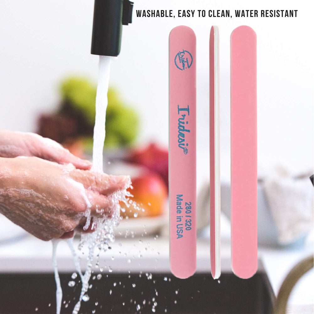 Iridesi lime à ongles rose adhésif durable pour usage répété