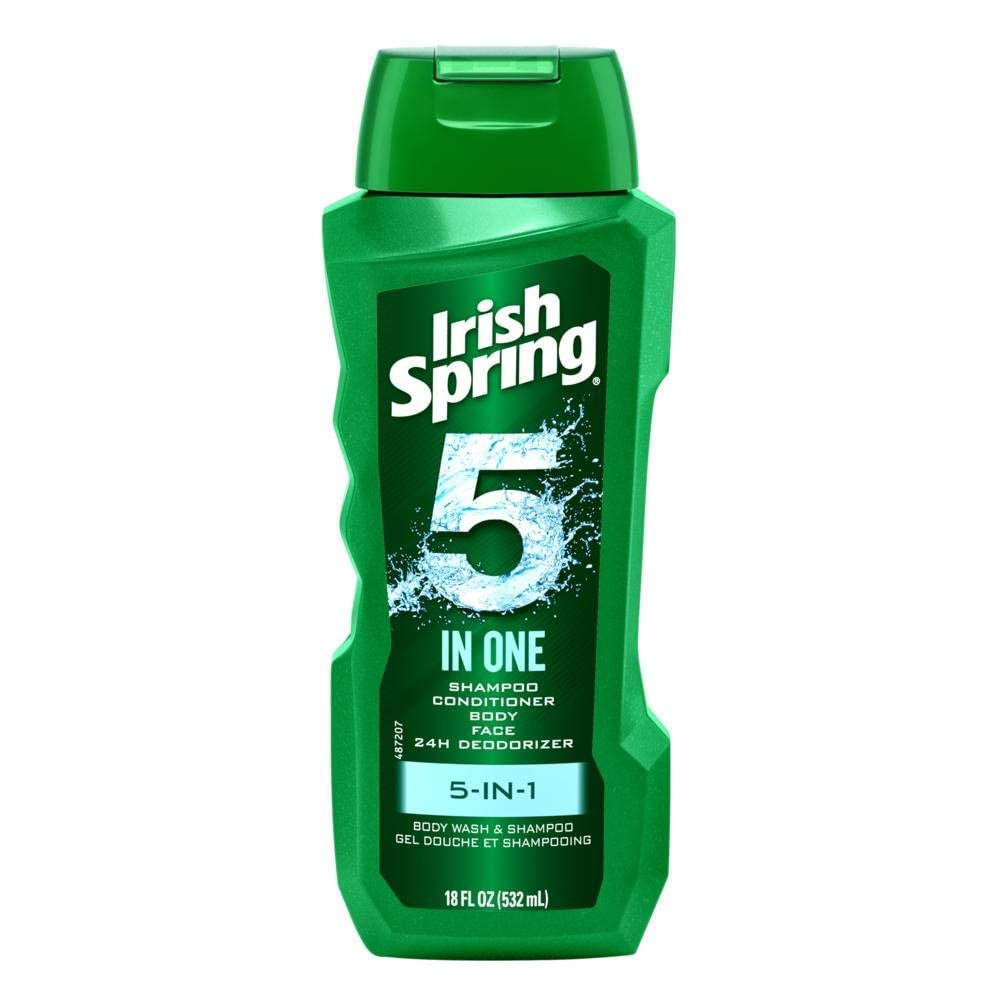 Irish Spring 5-en-1 – mousse douce apportant texture agréable à la douche