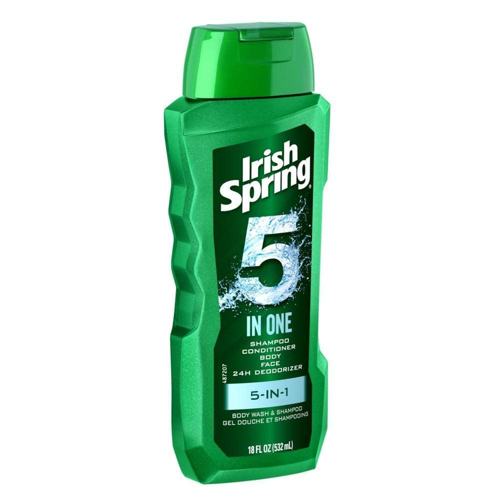 Irish Spring 5-en-1 – utilisation masculine rapide et tout-en-un