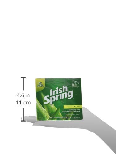 Irish Spring Aloe - format pratique et duo de barres, idéal pour la trousse salle de bains.