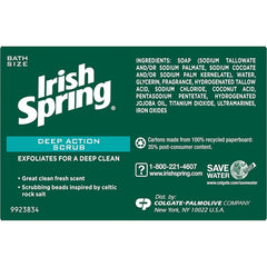 Lot de 3 Irish Spring Deep Action Scrub Bar pratique et économique.
