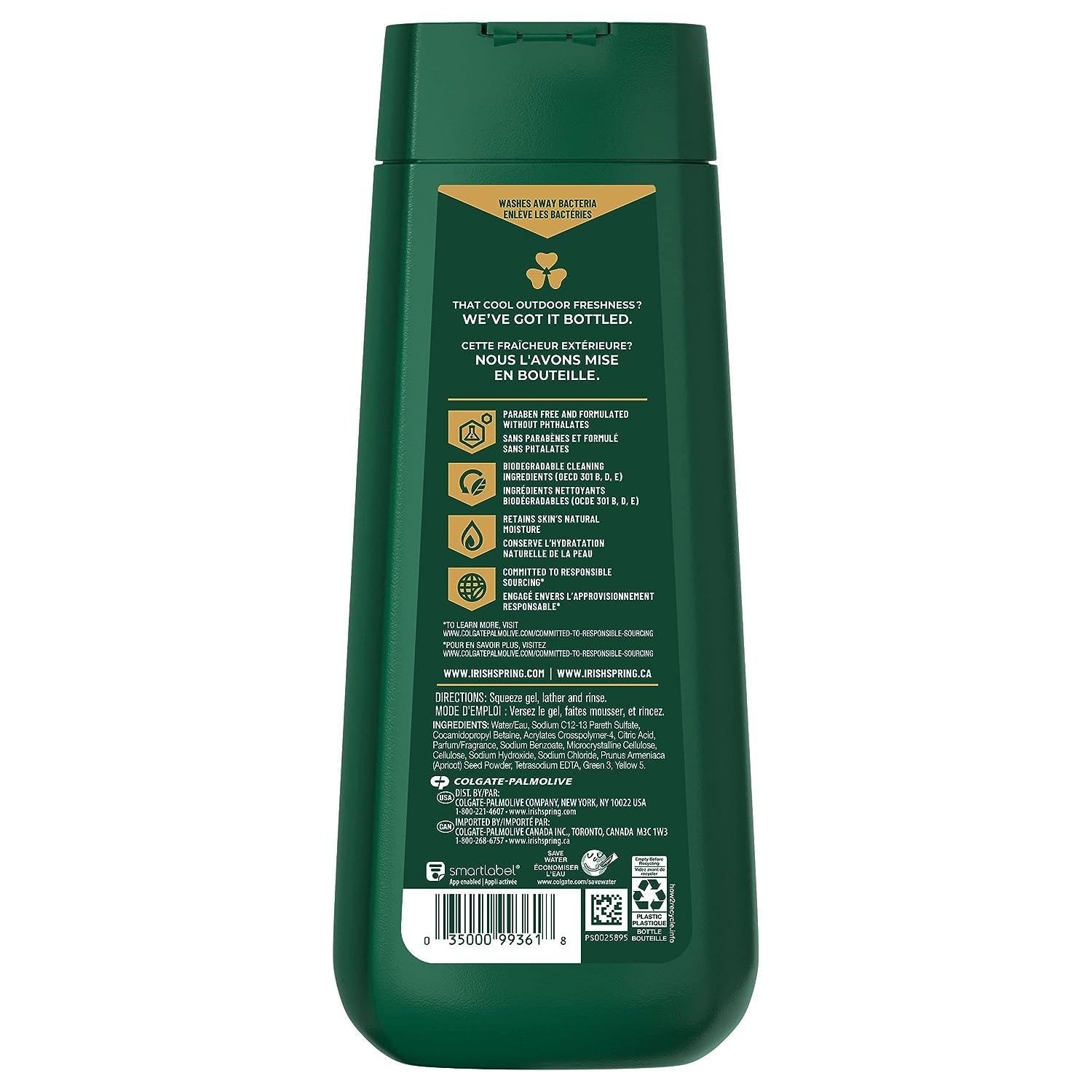 Irish Spring gant de douche inclus pour routine pratique