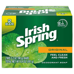 Irish Spring Original – barre de savon odorant, fraîcheur durable après la douche.
