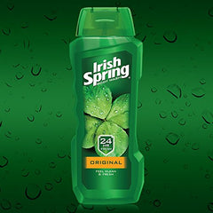 Irish Spring Original – bouteille-douche-detail, parfum frais et mousse riche.