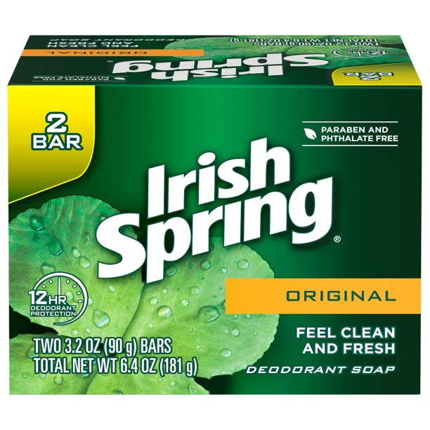 Parfum frais Irish Spring Original enveloppant la peau tout au long de la journée.