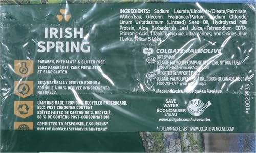 Douche quotidienne avec Irish Spring Aloe pour une fraîcheur durable.