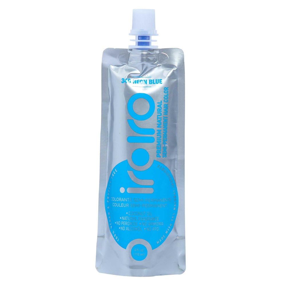 IROIRO Bleu Néon – coloration crème, tenue longue et éclat vibrant pour cheveux.