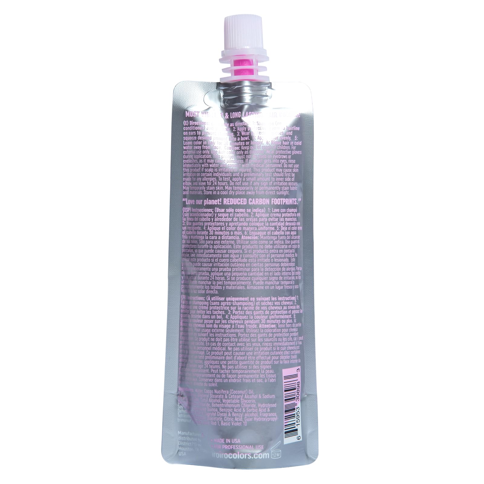 Iroiro colorant cheveux rose neon 310 - texture crème facile à appliquer