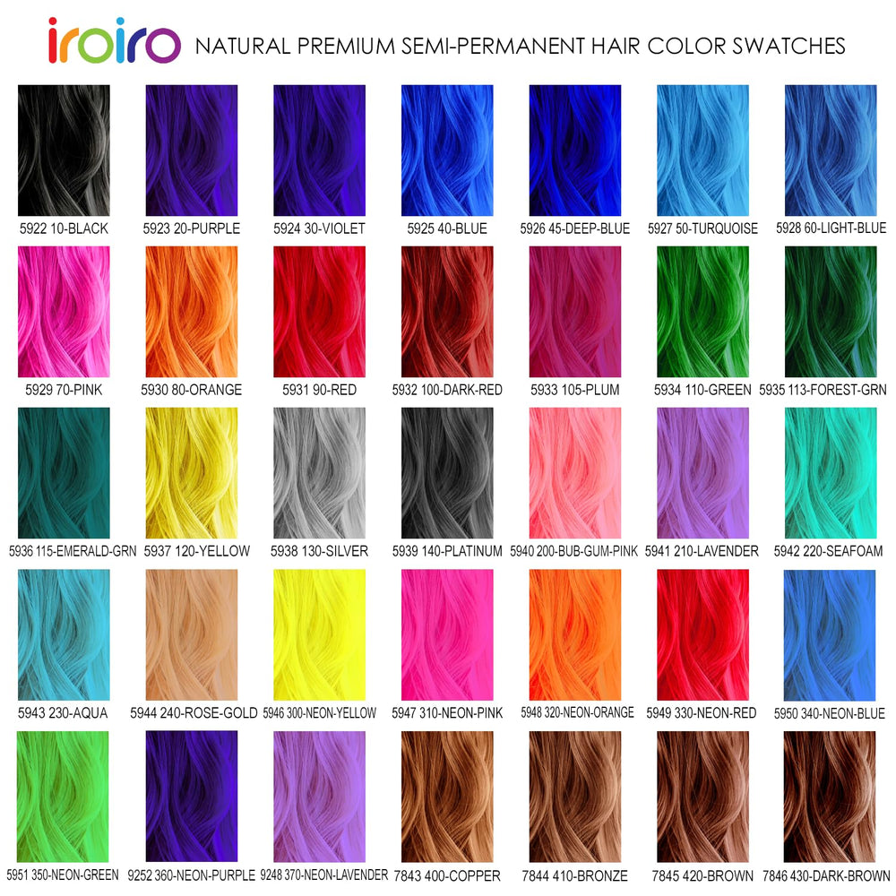 IROIRO résultat potentiel après coloration Néon Rouge sur cheveux