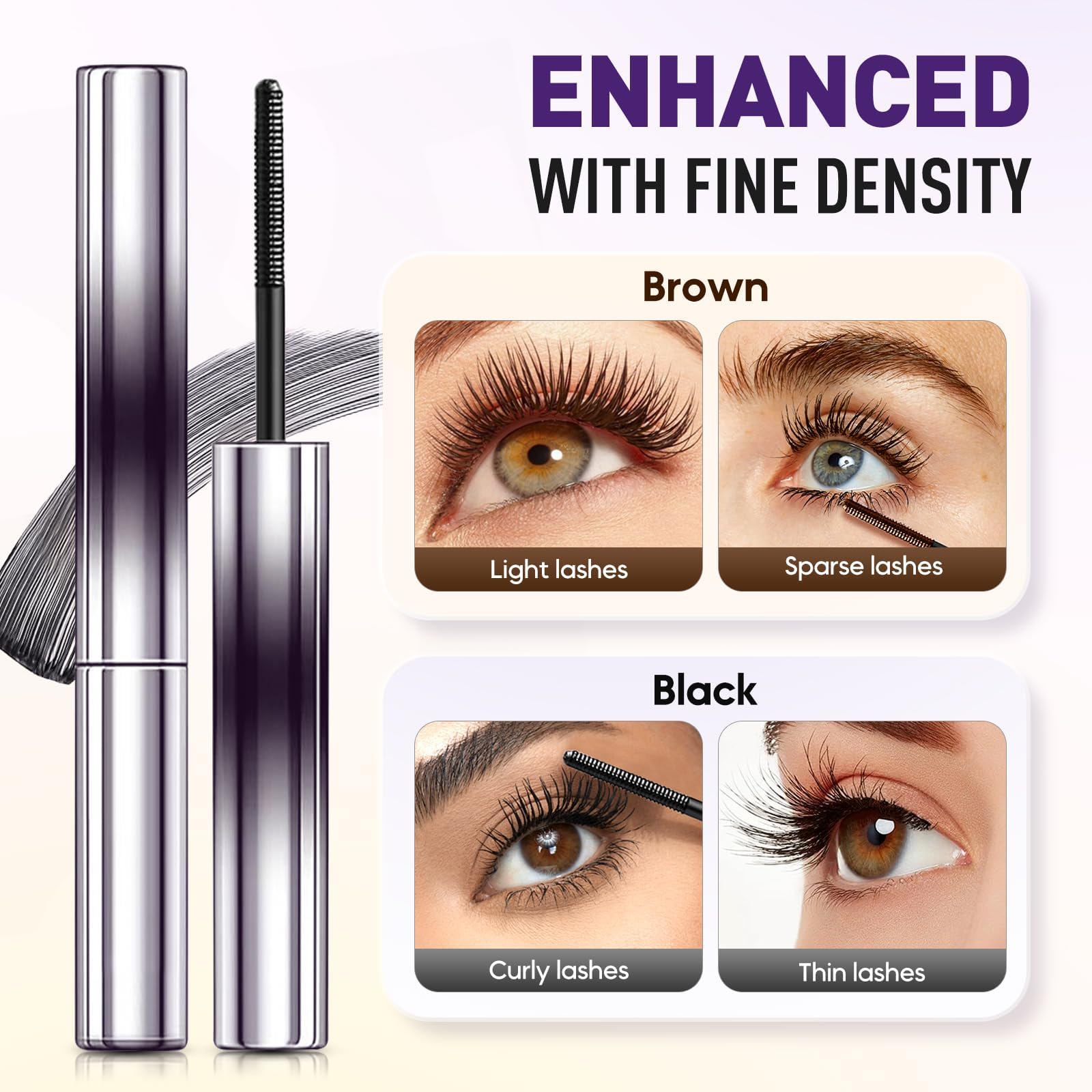 Iron Wands Rod Mascara - convient a tous les types de cils pour plus de volume