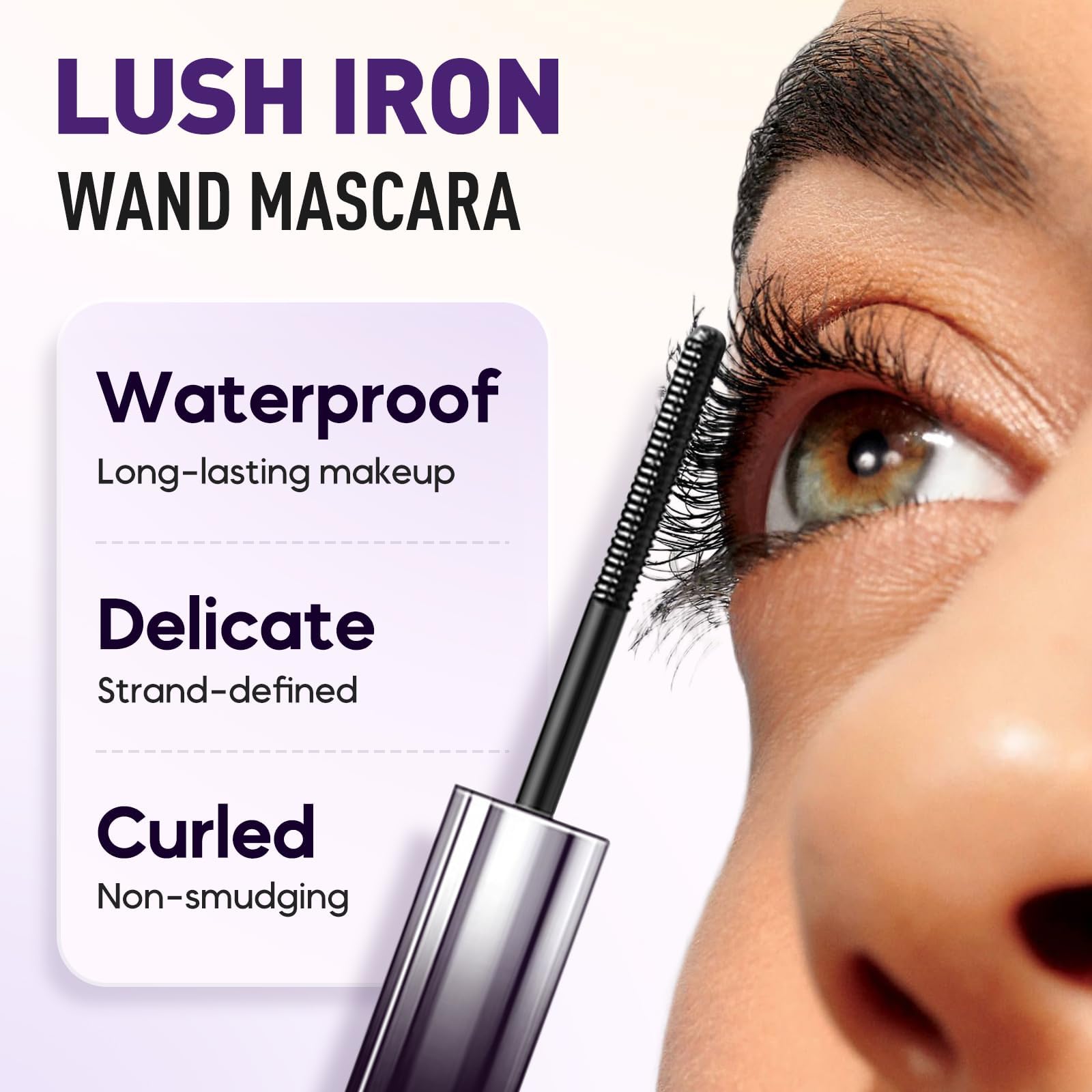 Iron Wands Rod Mascara - formule nourrissante avec vitamine E pour les cils