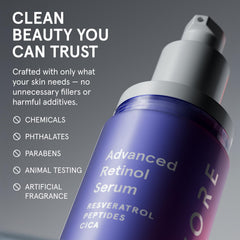 iRestore Sérum Rétinol Visage hydratation profonde grâce à l’acide hyaluronique