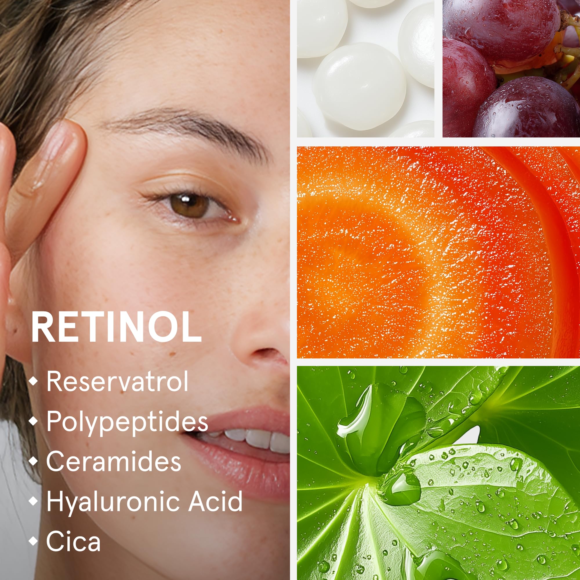 iRestore Sérum Rétinol Visage: peptides et céramides renforcent l’élasticité et la fermeté