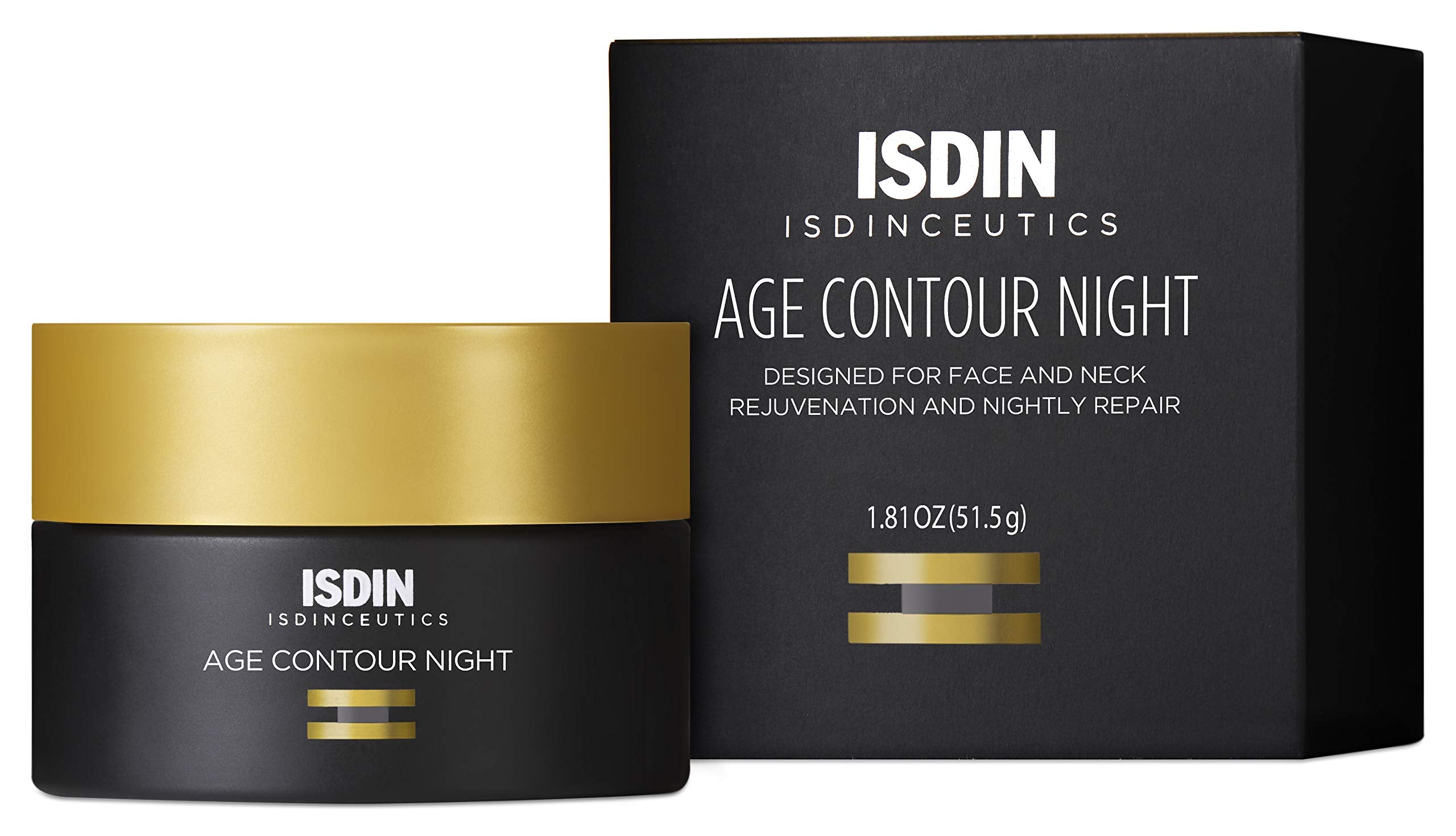 ISDIN Age Contour Nuit — crème visage et cou, texture riche pour hydratation nocturne.