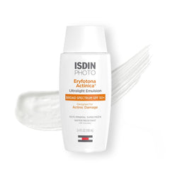 ISDIN Eryfotona Actinica – bouteille spf50 minéral, protection fiable du visage.