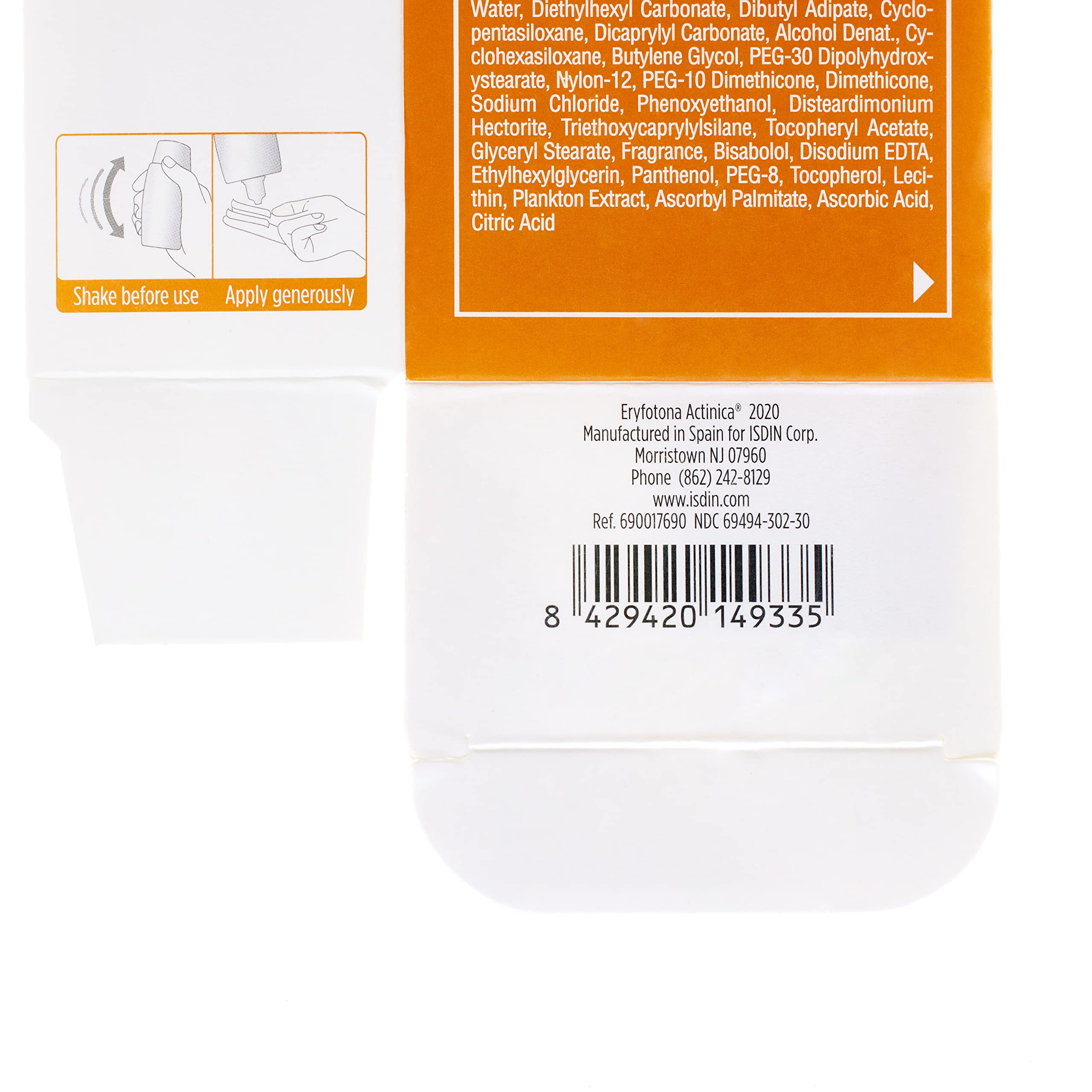 ISDIN Eryfotona Actinica – développé en Espagne, savoir-faire dermatologique.