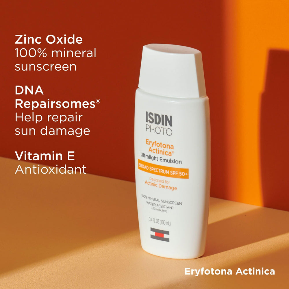ISDIN Eryfotona Actinica – vitamine E antioxydante pour hydratation légère.