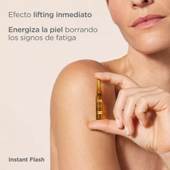 ISDIN Isdinceutics Instant Flash contour fermeté visage après application