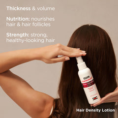 Texture légère de la lotion prête à pénétrer le cuir chevelu