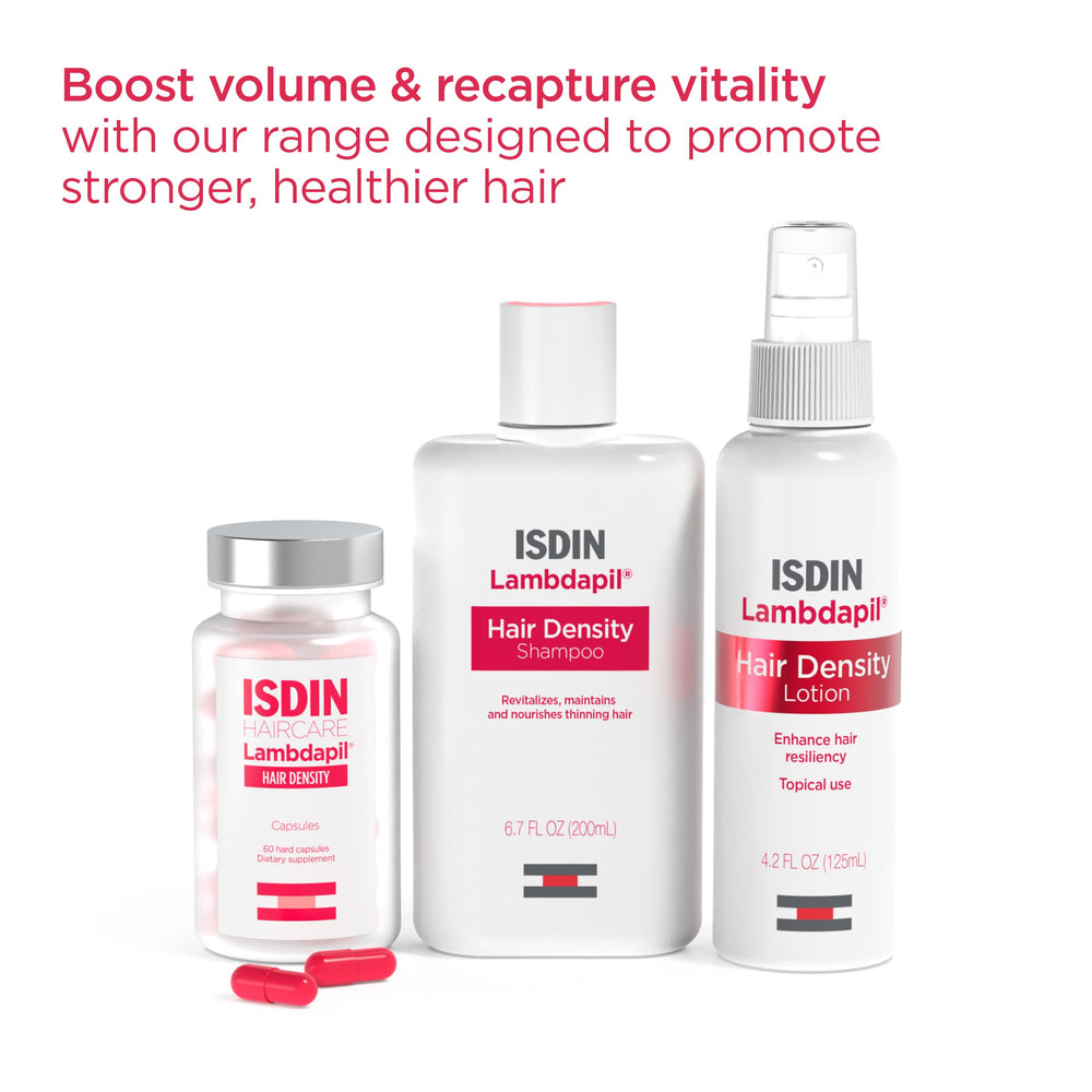 ISDIN Lambdapil: utilisation quotidienne pour soutenir densité sur trois mois