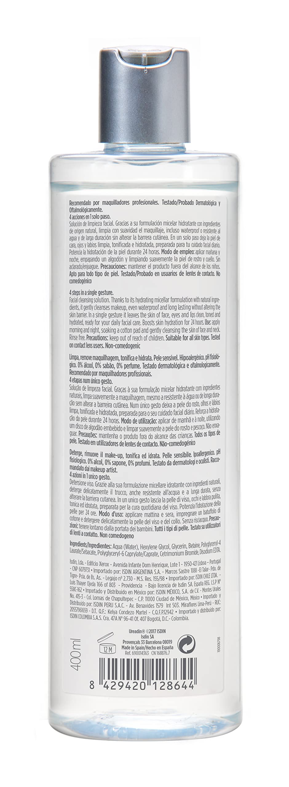 Rituel quotidien du visage, fraîcheur après nettoyage ISDIN.