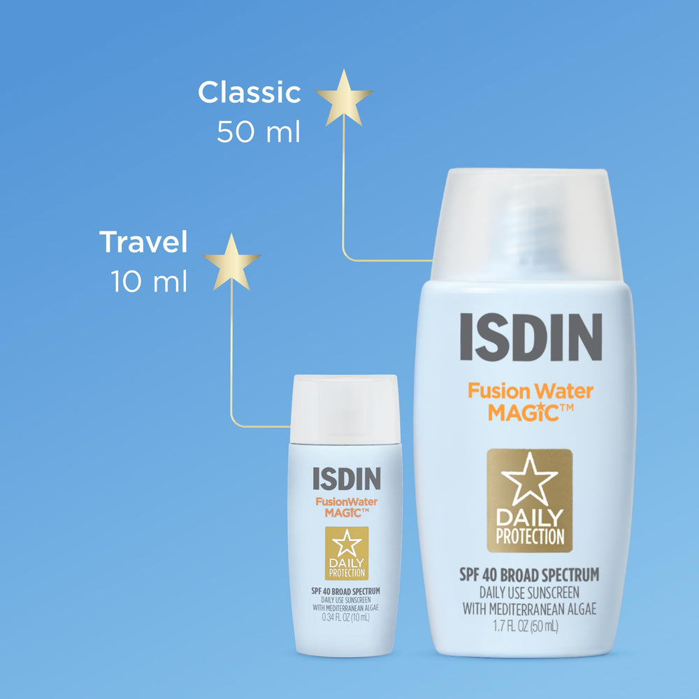 Trousse beauté ISDIN, rangement élégant pour les essentiels solaires