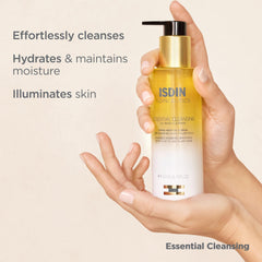 Isdinceutics Essential Cleansing Oil, pompe pratique facilitant l application et le rinçage