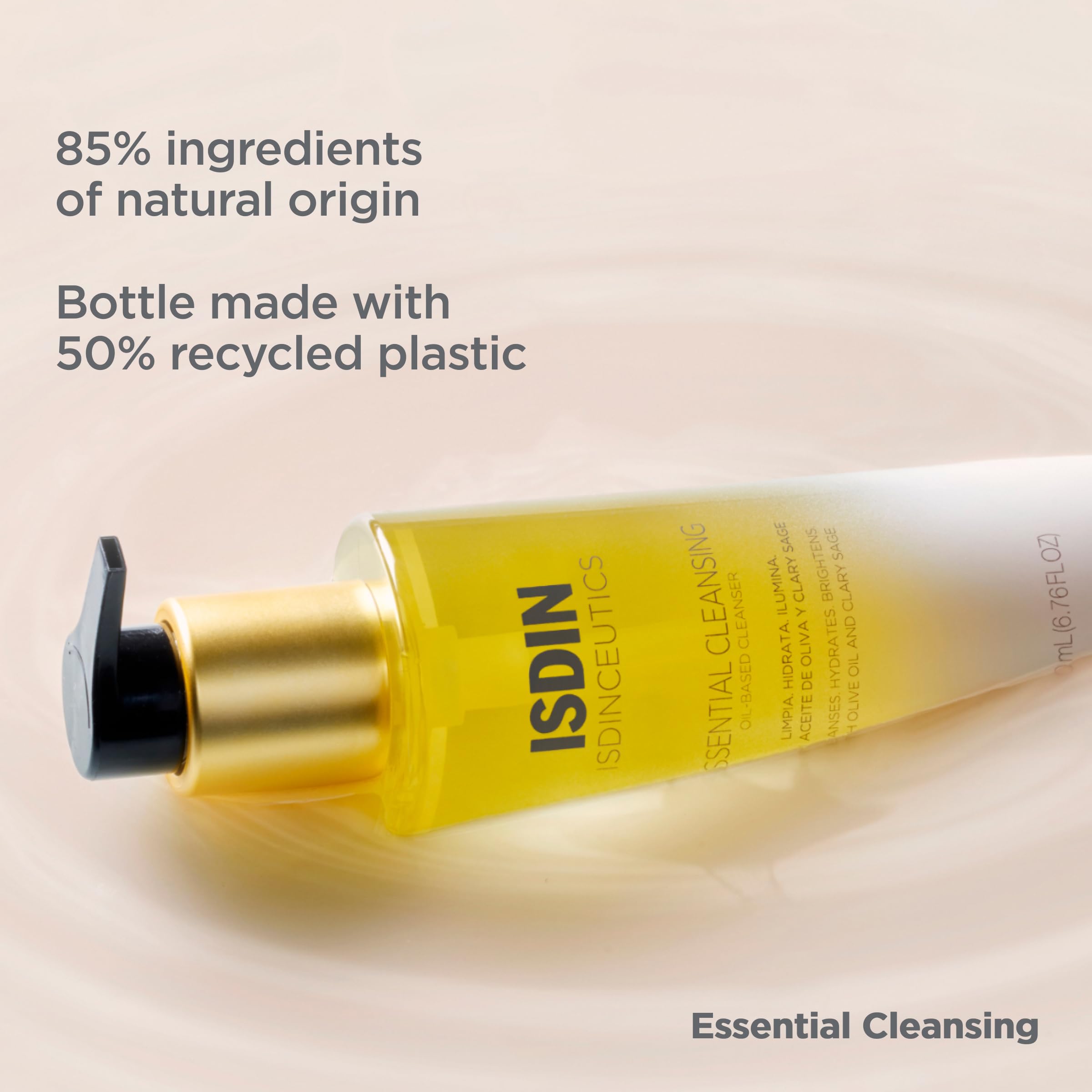 Isdinceutics Essential Cleansing Oil, huile d olive méditerraneenne nourrit la peau