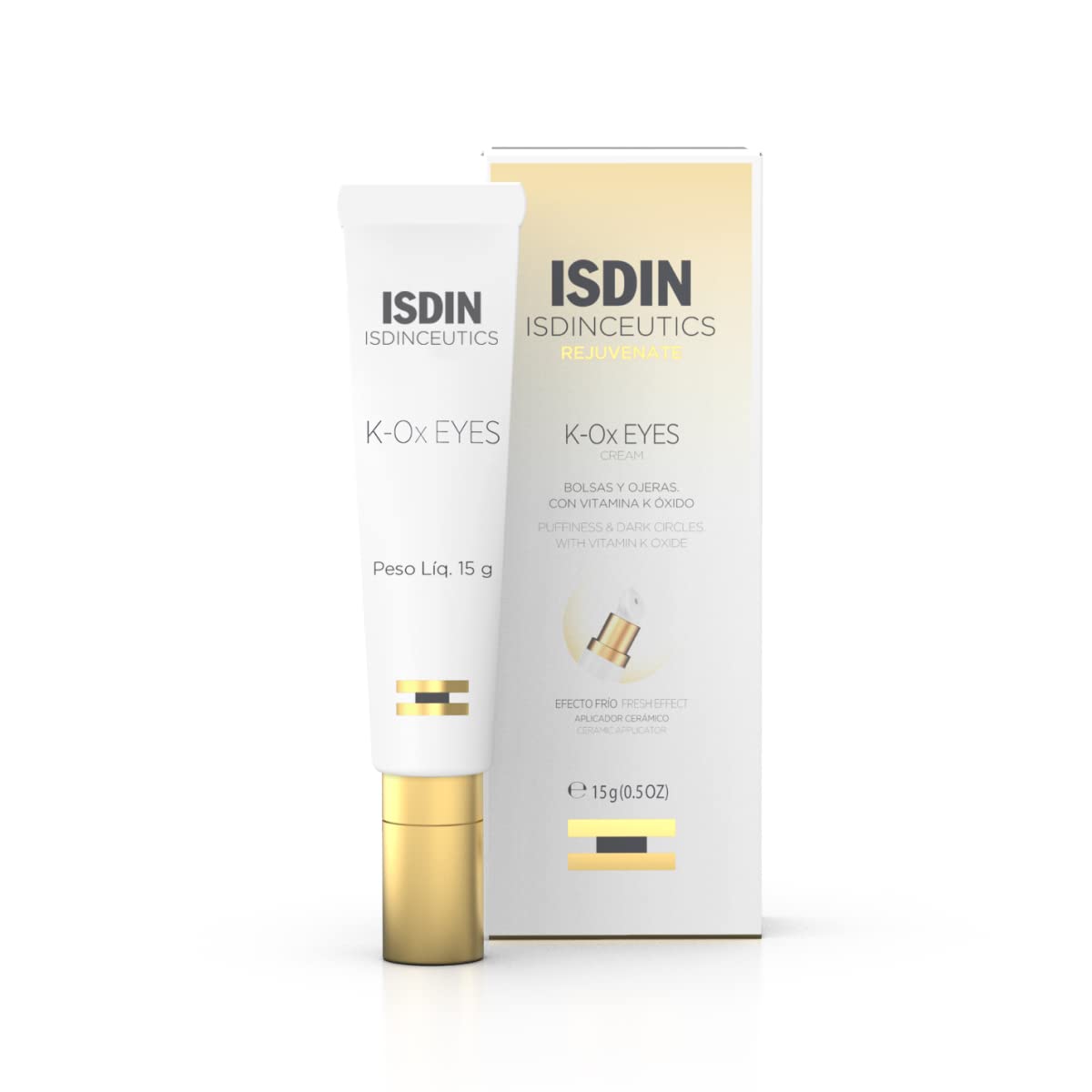 ISDIN Isdinceutics K-Ox Eyes: bouteille pour hydratation ciblée autour des yeux.