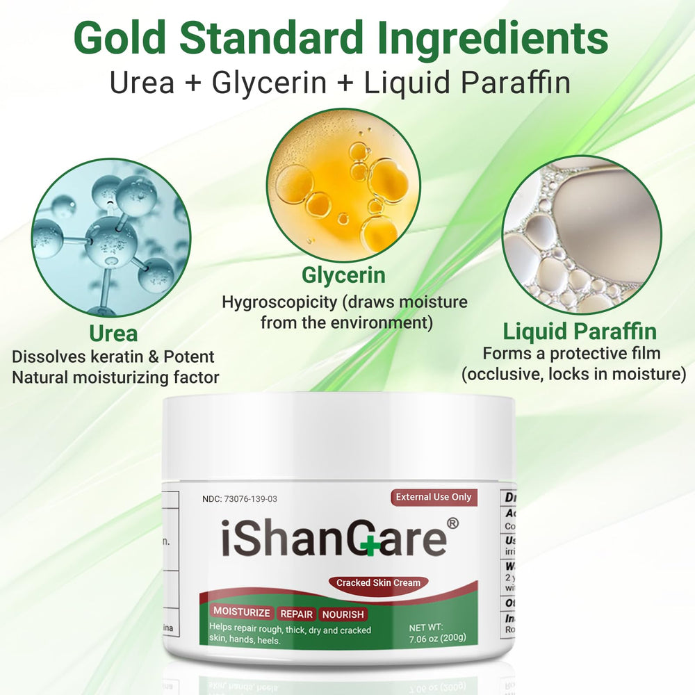 Texture légère et absorption rapide de la crème ishancare sans résidu gras.