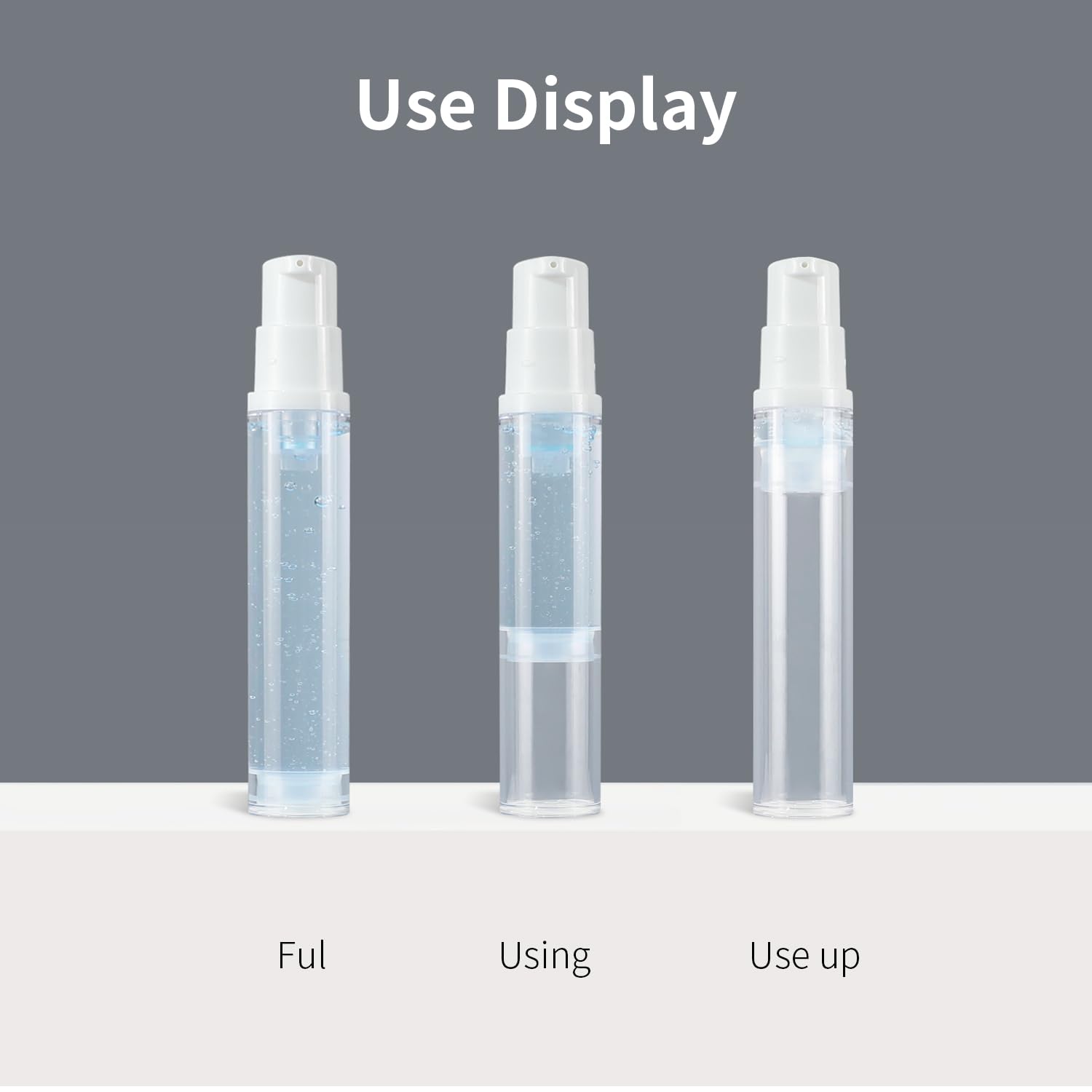 Contenu en plastique AS transparent ISHEID, durable et sans BPA.