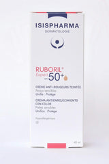 Texture légère Ruboril Expert SPF50+ pour un teint homogène et mat.