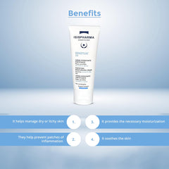 Texture onctueuse apaise et apporte du confort durable au visage avec Sensylia 24h.