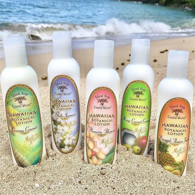 Island Soap & Candle Works – rituel quotidien spa hawaïen, parfum coco tropical.