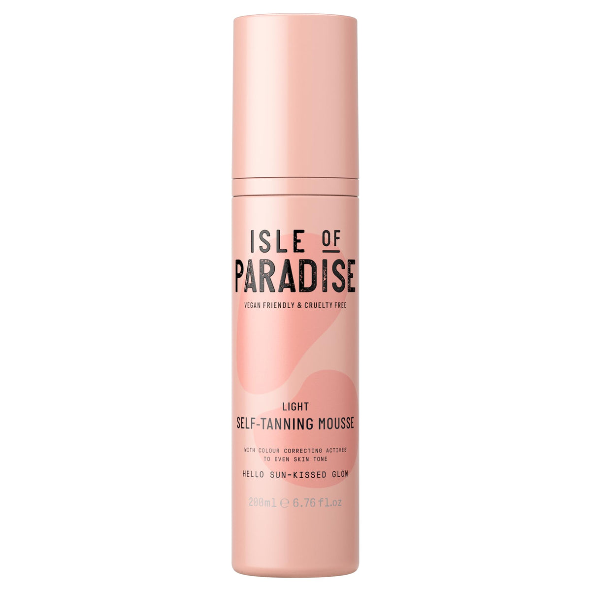 Isle of Paradise : Mousse bronzante, bouteille – couleur guide pour une application naturelle et précise.