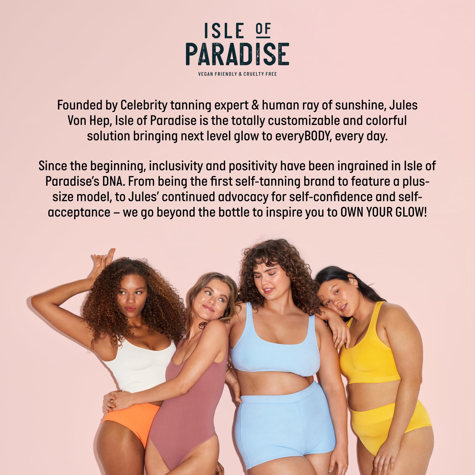 Isle of Paradise : Produit vegan, sans cruauté, idéal pour une routine bronzante.