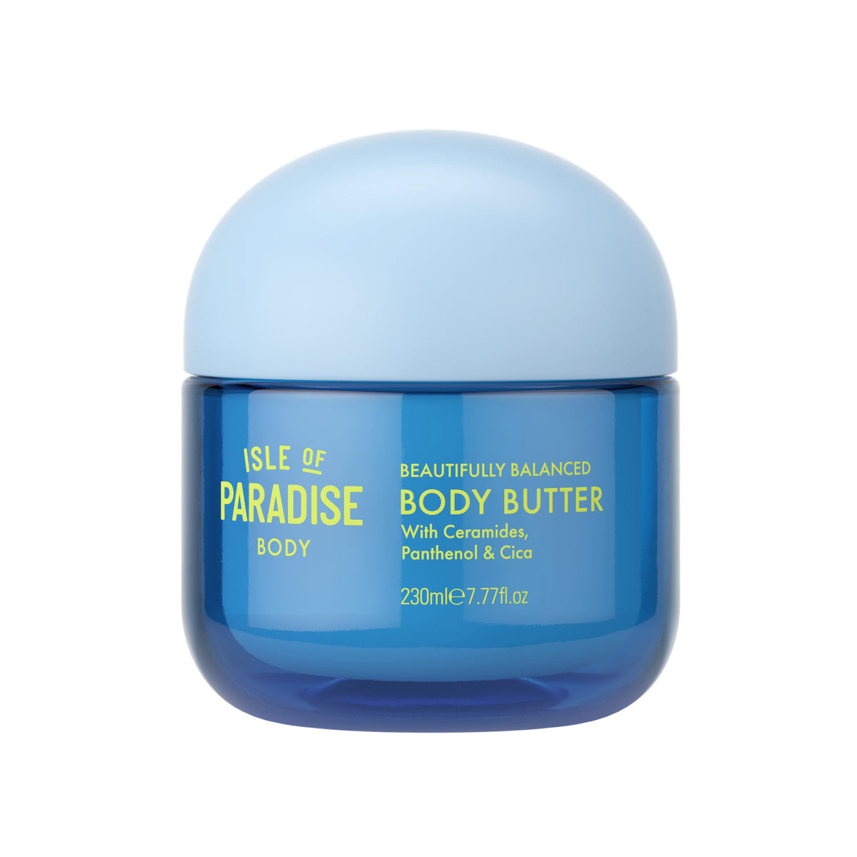 Isle of Paradise crème corps chantilly : hydratation durable pour peau douce et lisse.