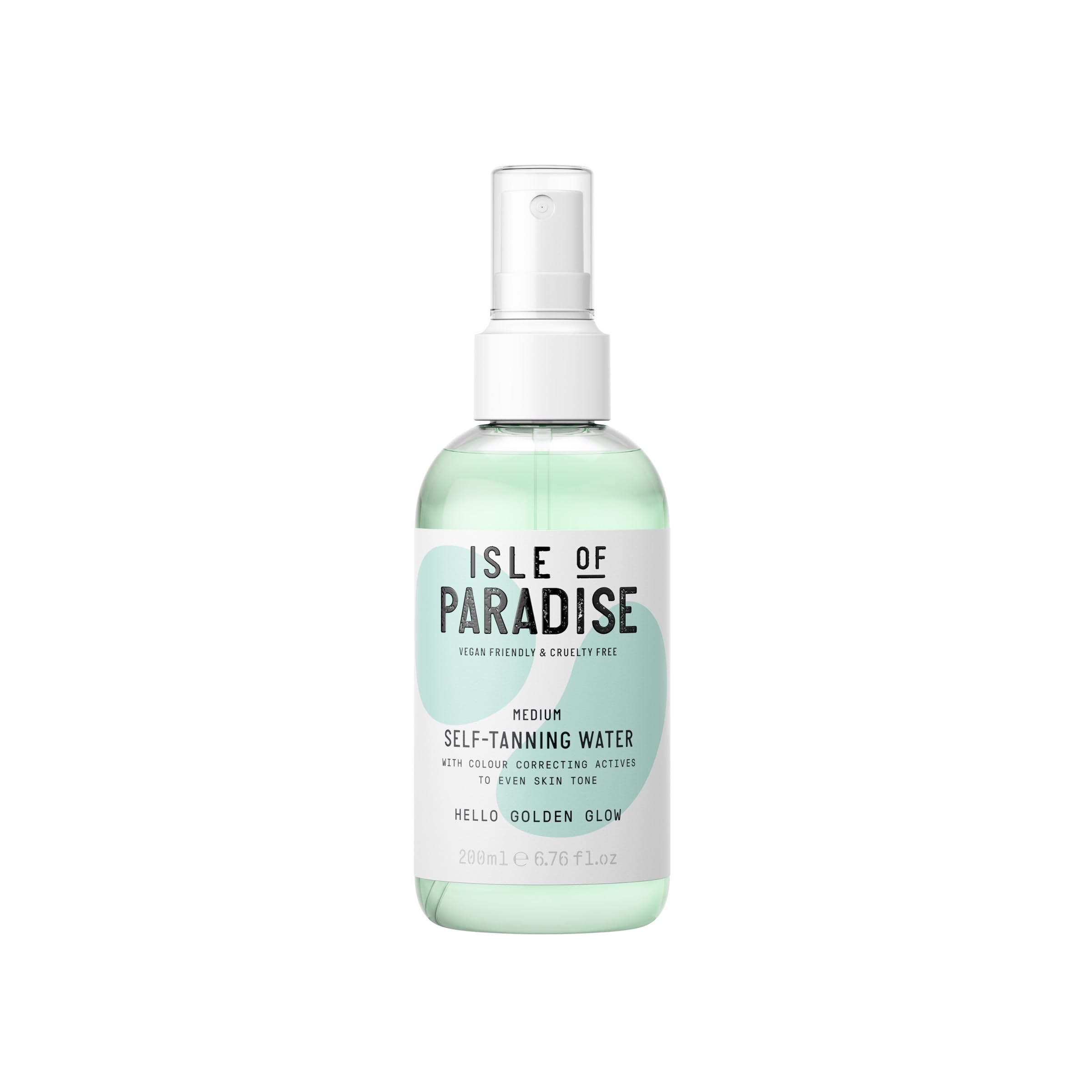 Isle of Paradise: eau bronzante transparente pour visage et corps, teint uniforme potentiel.