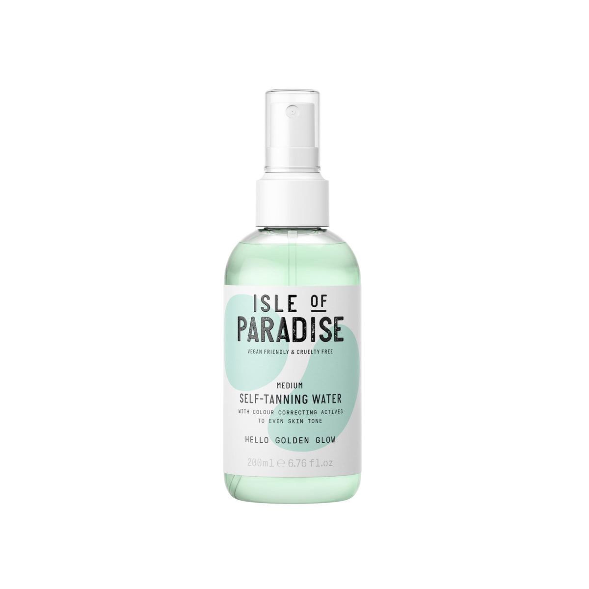 Isle of Paradise: eau bronzante transparente pour visage et corps, teint uniforme potentiel.
