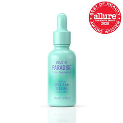 Isle of Paradise flacon gouttes bronzage prêt à mélanger avec votre crème.