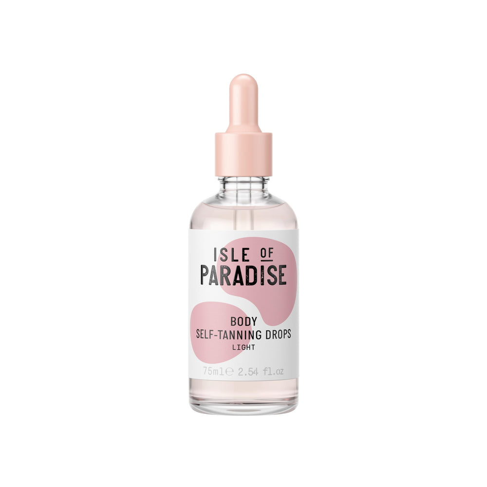 Isle of Paradise gouttes auto-bronzantes: flacon prêt pour un bronzage naturel progressif.