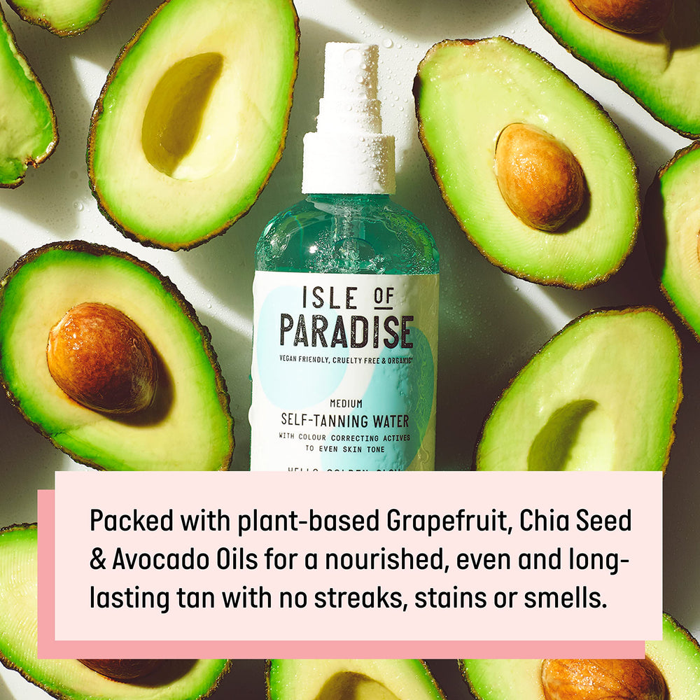 Isle of Paradise: ingrédients clés pamplemousse, chia et avocat pour hydrater.